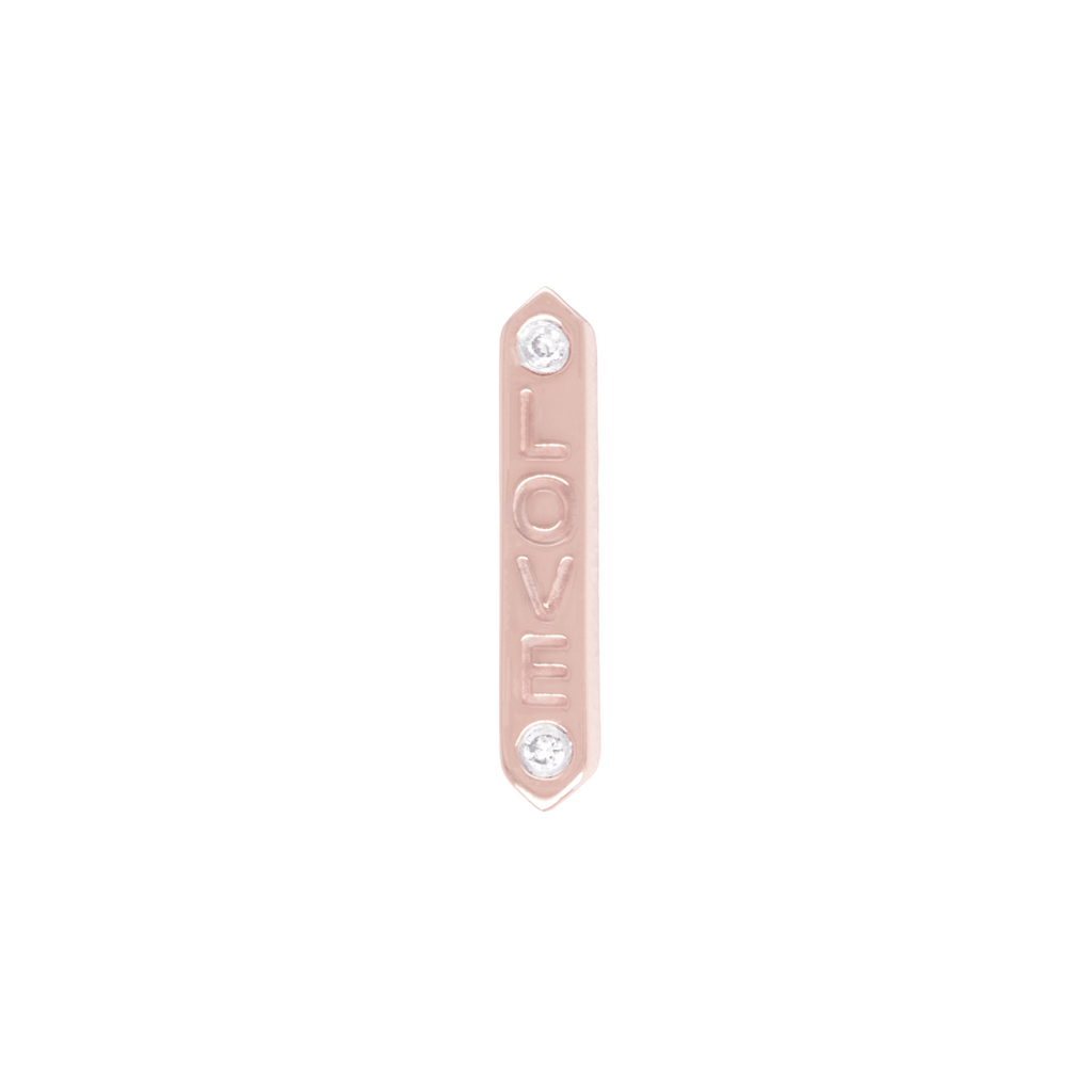 "LOVE" - Diamond - Threadless End