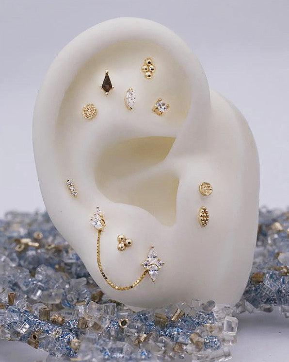Zuri Threadless End with CZ