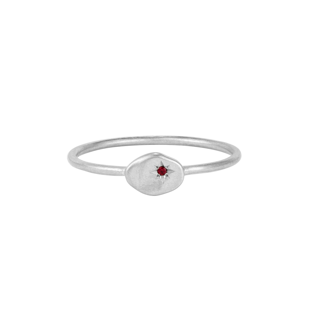 RION x Buddha Jewelry North Star Finger Ring - Ruby