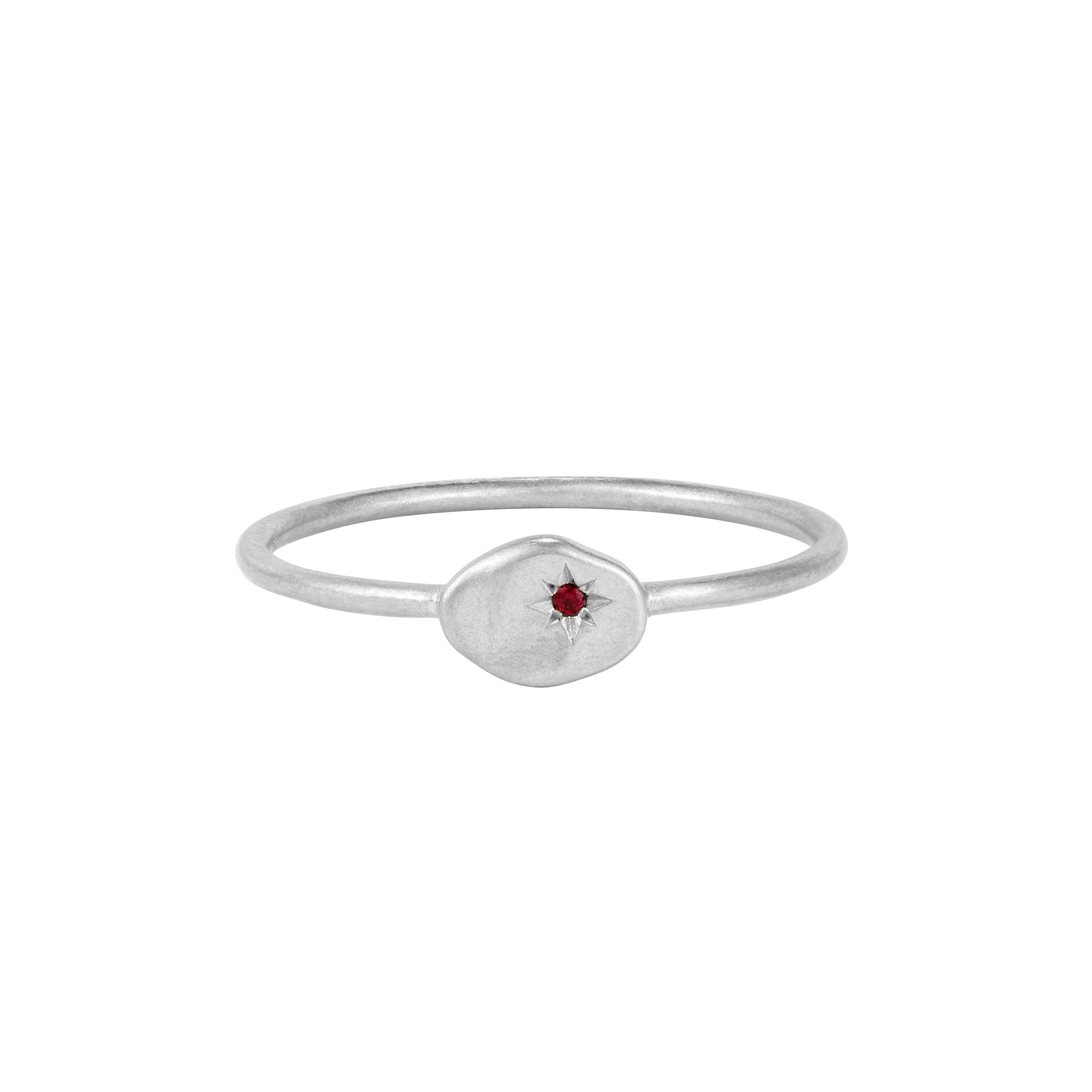 RION x Buddha Jewelry North Star Finger Ring - Ruby