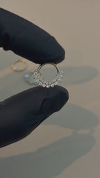 Sunburst Flower Solid Gold Clicker