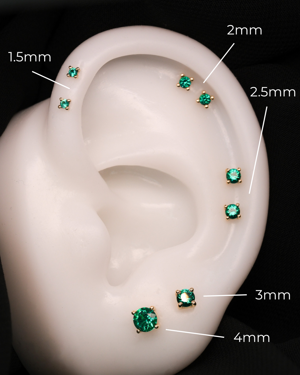 Emerald Prong (Lab Grown) - Threadless End
