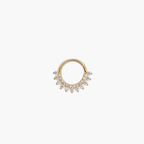 Sunburst Flower Solid Gold Clicker